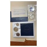 1972 Eisenhower silver dollar & 1976 US Mint