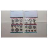US Mint sets, 1973, 1974, uncirculated