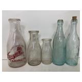 Vintage Carlisle Milk & Soda Bottles