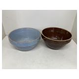 Pottery Picket Fence Bowl & Yellow Ware Bowl