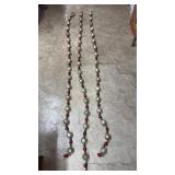 3 Vintage Mercury Glass Bead Garlands.