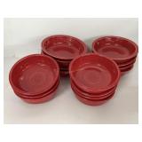 Homer Laughlin Fiestaware Bowls in Scarlet Red
