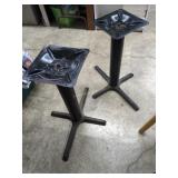 2 Steel table bases 28' tall