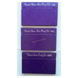 US Mint Proof Sets, 1987, 1988, 1989