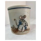 Arlis Krammes Clay Work on Crock. 5.5 In Tall