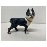 Cast iron terrier dog still bank, 5in L, 5in h