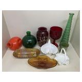 Milk Glass & Other Glass Items