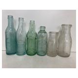 Vintage Lewistown Milk & Soda Bottles