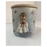 Claywork on Crock by Arlis Krammes