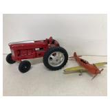 9in Hubley tractor & Hubley airplane (no wheels)