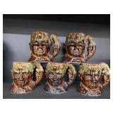 Rockningham 'Harker 1840' Toby style mugs