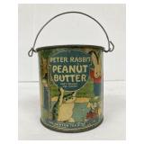 Peter Rabbit Peanut Butter Tin. 4 In High