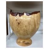 Don Wood Live Edge Wooden Pedestal Bowl