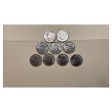 7-Eisenhower silver dollars