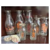 Hall's Dairy (Millerstown, PA) milk bottles
