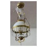 Antique Victorian Brass Parlor Light