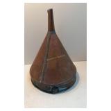 Large Copper Funnel, approx 8-1/4 in across