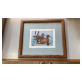Duck Print by Robert Knutson signed