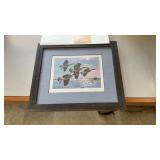 1985 Larry Barton Duck Print & Stamp