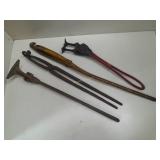 Four Specialty Tools, two Hand Forged