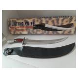 Hunting Knife With Leather Sheath. 19 In Long