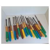 Large lot of Lathe Chisels