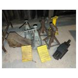 Jack stands and wheel chalks