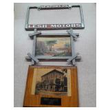 Leah Motors License Plate Holder, CP McClure