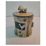 Cookie Jar w/bird made in Italy