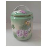 Bimogas China Lidded Jar. 8 In Tall