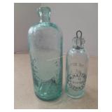 Vintage Blue Bottles. David Boyle Co & M