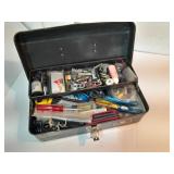 Older Toolbox Full of Bicycle Tools and Parts