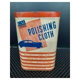 Automotive advertising tin polishing cloth