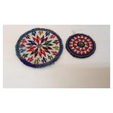 Vintage Afghani Tribal Beaded Discs