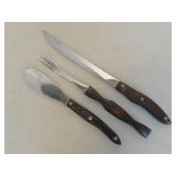 Cutco 1023 Knife 1726 Fork & 1768 Spatula