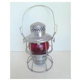 Penn Central Railroad Train Lantern Red Globe