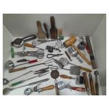 Large Lot Vintage Kitchen Utensils