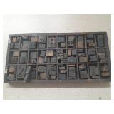 Vintage Print Letters & Numbers.