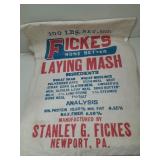 Fickes Newport Advertising Feed Sack