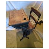 Antique School Desk