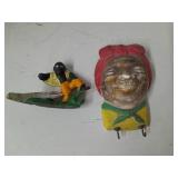 Chalk Wall Hanger & Metal Figure.