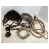 whips  & coonskin cap etc.