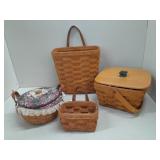 4 Longaberger Baskets