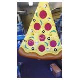 Inflatable Pizza flotation device. 68 in by 58 in