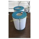 To unicel pool filters 6 in by 8 in