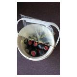 5 buckets, Expandable stoppers, sold by the