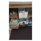 Assorted Slat Wall Hooks 5 Boxes Sold Together As