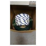Three rolls blue and white rope. Length of garden Three rolls blue and white rope. Length of garden