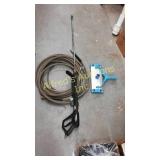 Power Washing Wand And Hose. Pool Cleaning Vacuum Power Washing Wand And Hose. Pool Cleaning Vacuum