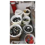 7 Buckets Of Assorted Plugs. Selling By The Lot 7 Buckets Of Assorted Plugs. Selling By The Lot